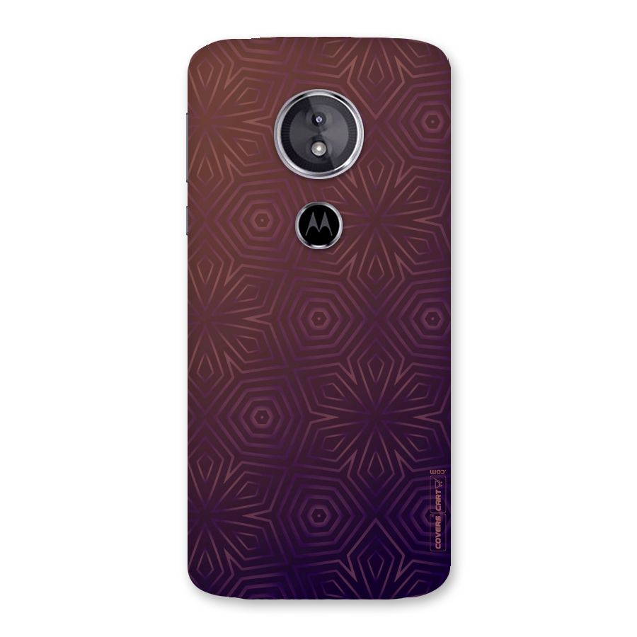 Lavish Purple Pattern Back Case for Moto E5