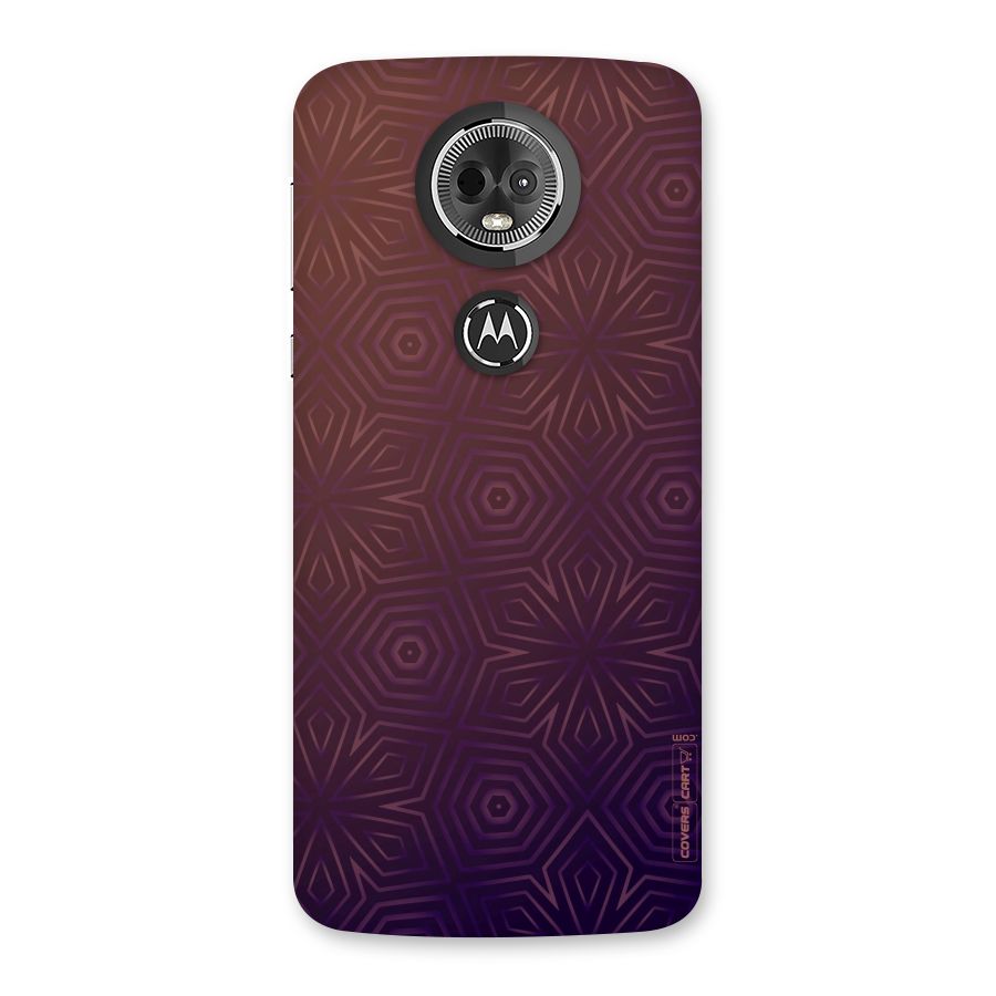 Lavish Purple Pattern Back Case for Moto E5 Plus