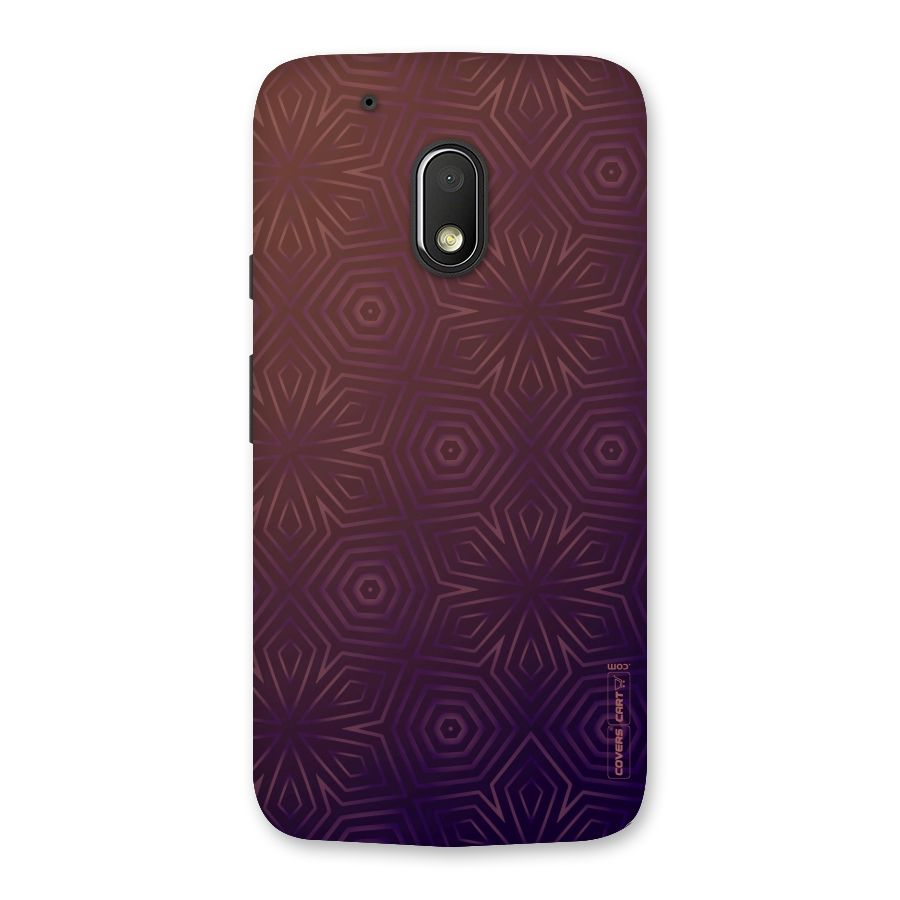 Lavish Purple Pattern Back Case for Moto G4 Play