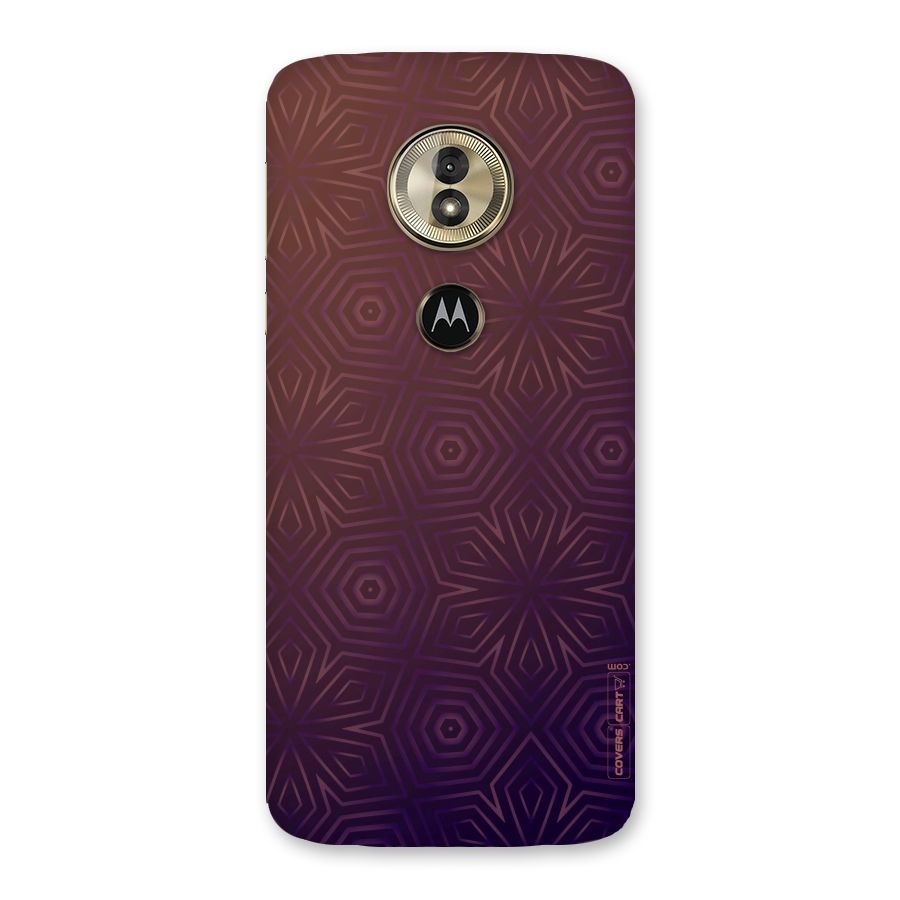 Lavish Purple Pattern Back Case for Moto G6 Play