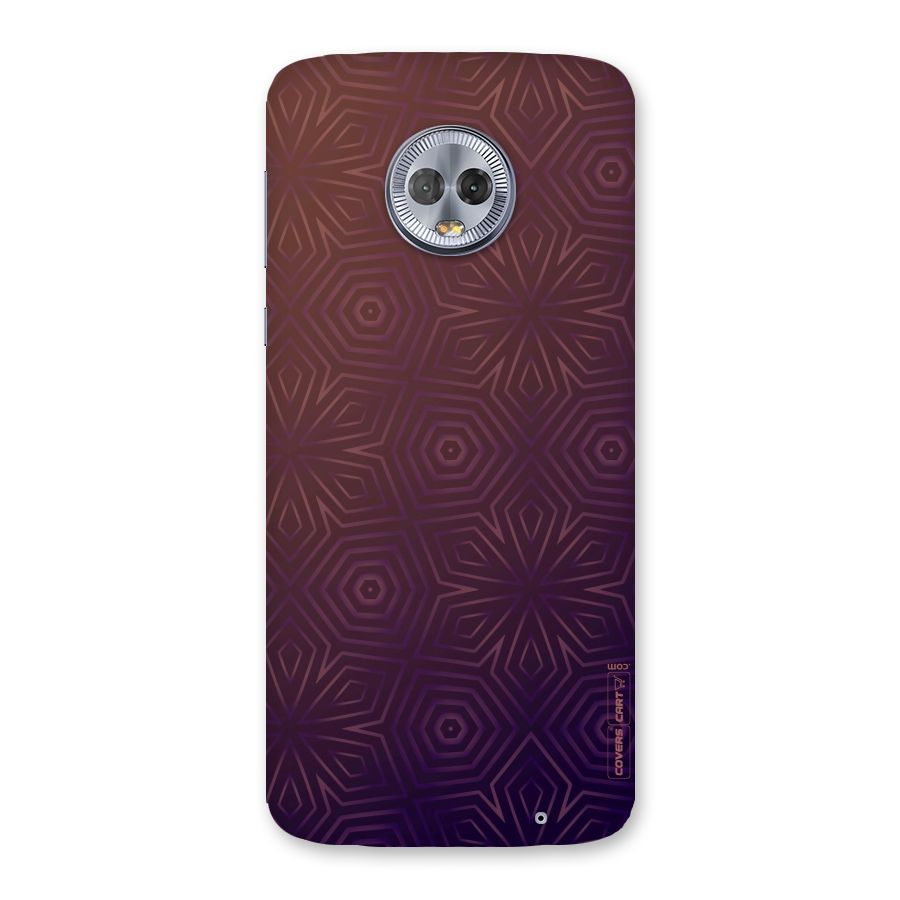 Lavish Purple Pattern Back Case for Moto G6 Plus