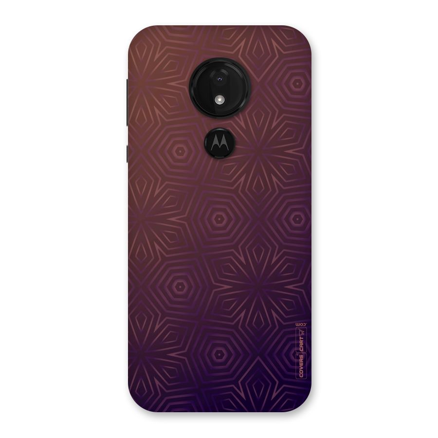 Lavish Purple Pattern Back Case for Moto G7 Power