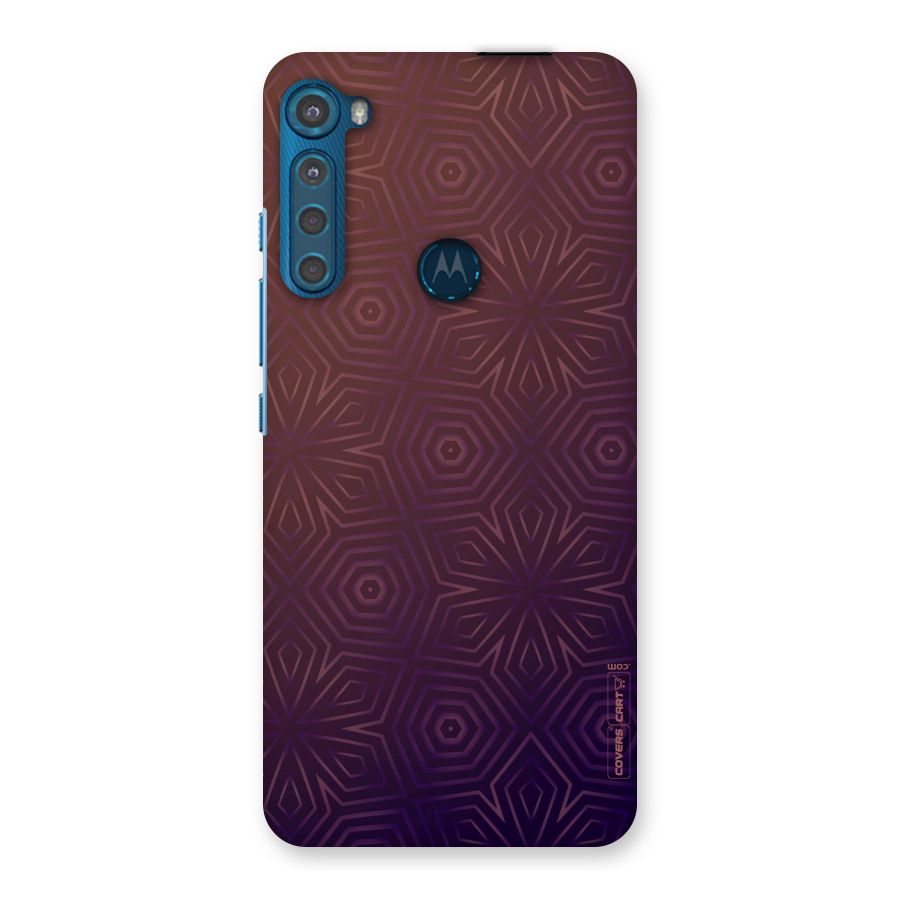 Lavish Purple Pattern Back Case for Motorola One Fusion Plus