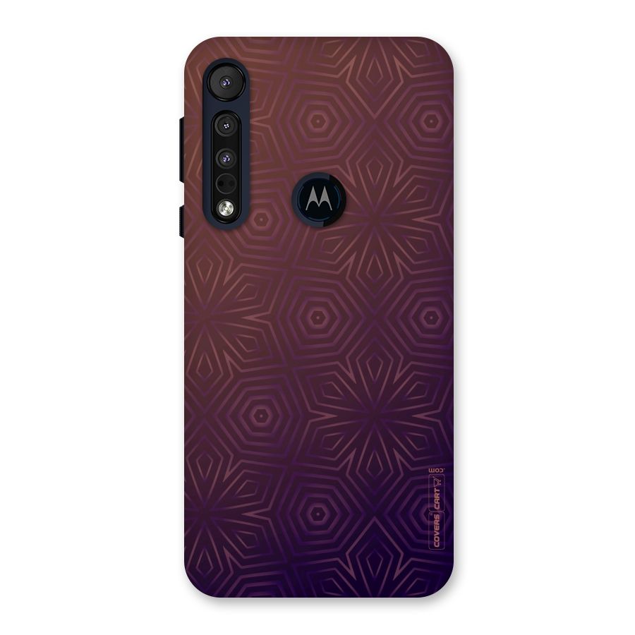 Lavish Purple Pattern Back Case for Motorola One Macro