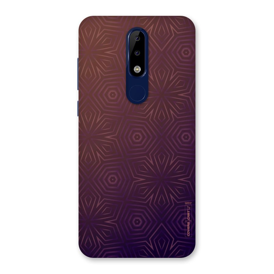Lavish Purple Pattern Back Case for Nokia 5.1 Plus