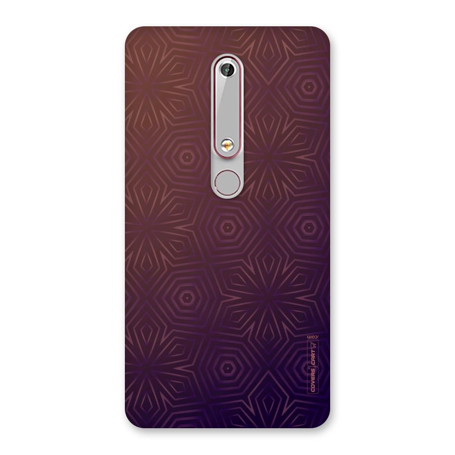 Lavish Purple Pattern Back Case for Nokia 6.1