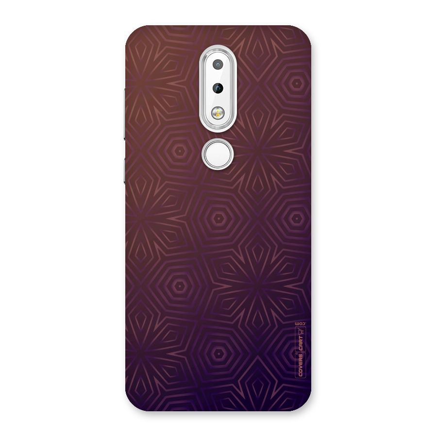 Lavish Purple Pattern Back Case for Nokia 6.1 Plus