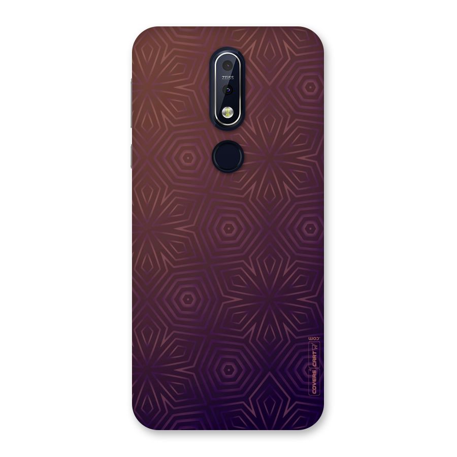 Lavish Purple Pattern Back Case for Nokia 7.1