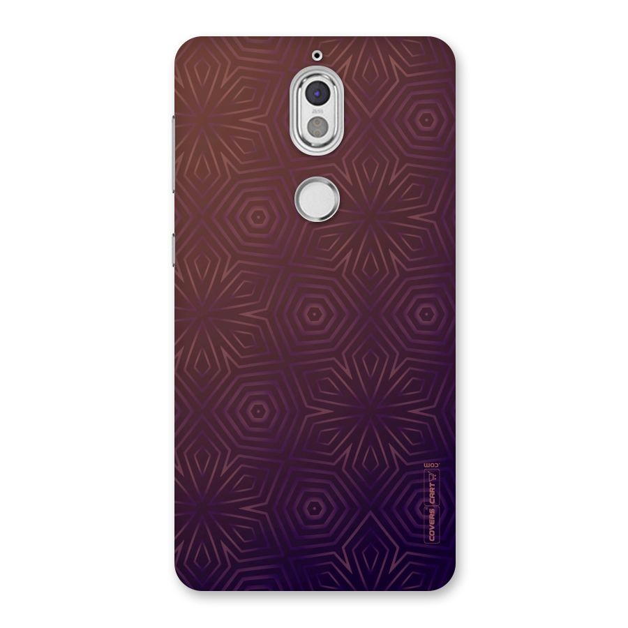 Lavish Purple Pattern Back Case for Nokia 7