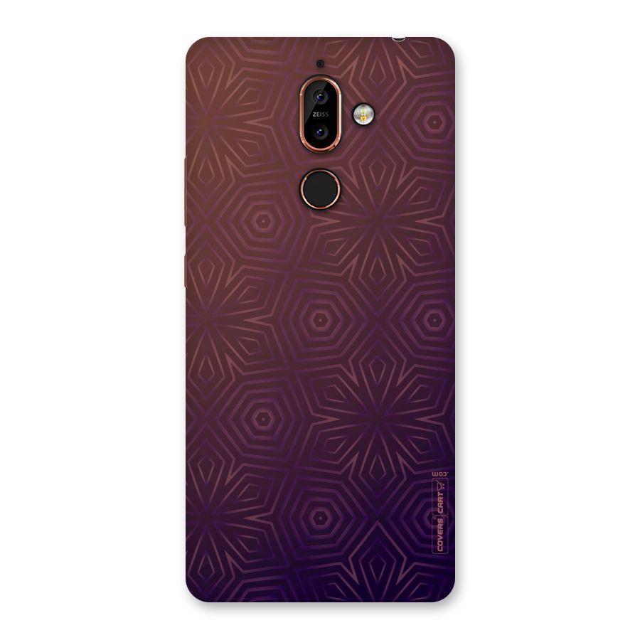 Lavish Purple Pattern Back Case for Nokia 7 Plus
