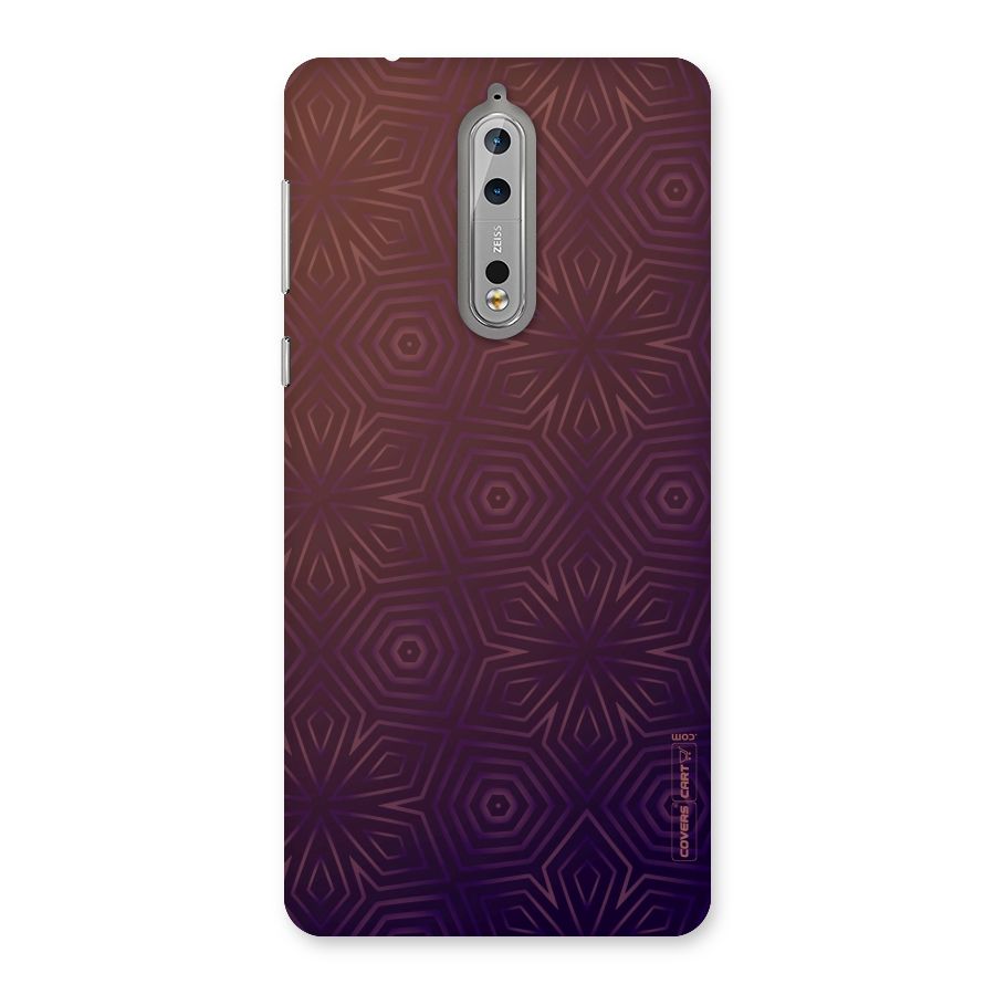 Lavish Purple Pattern Back Case for Nokia 8