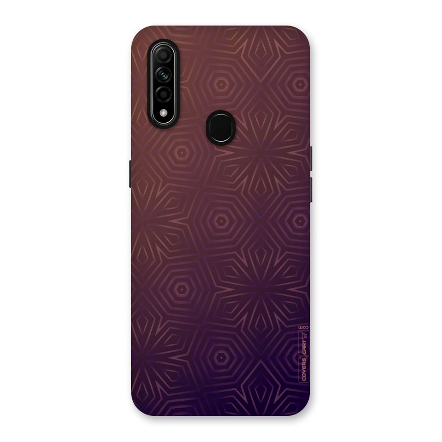 Lavish Purple Pattern Back Case for Oppo A31