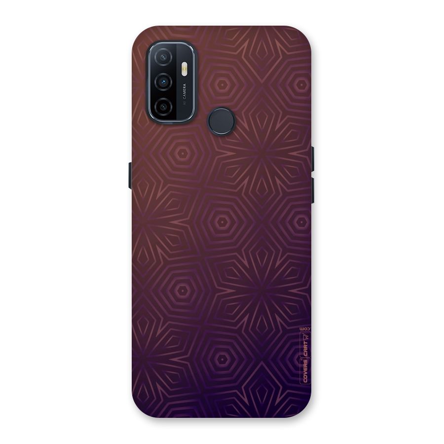 Lavish Purple Pattern Back Case for Oppo A32