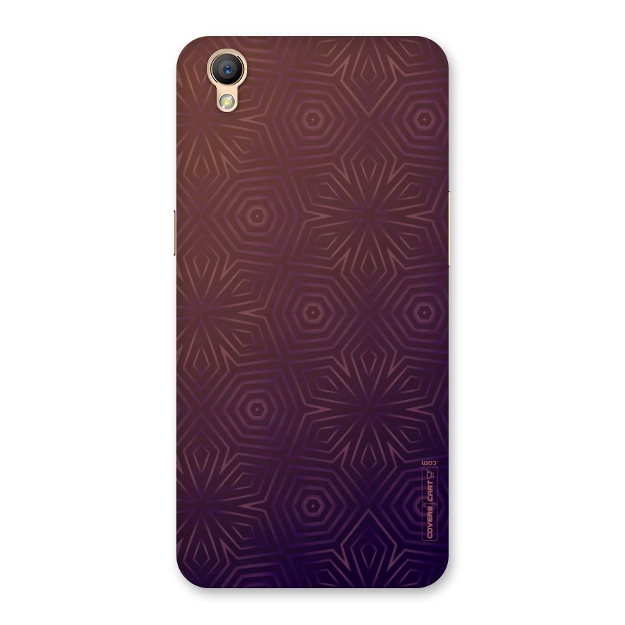 Lavish Purple Pattern Back Case for Oppo A37