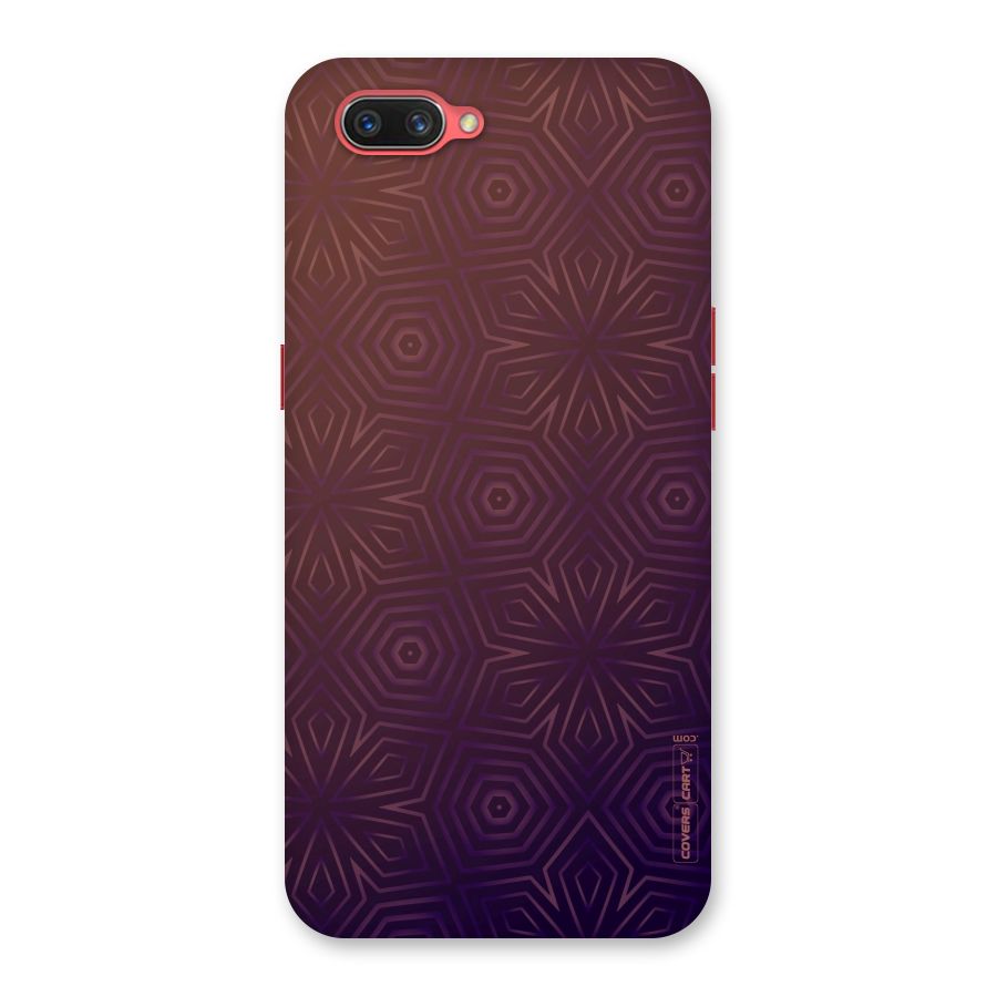 Lavish Purple Pattern Back Case for Oppo A3s