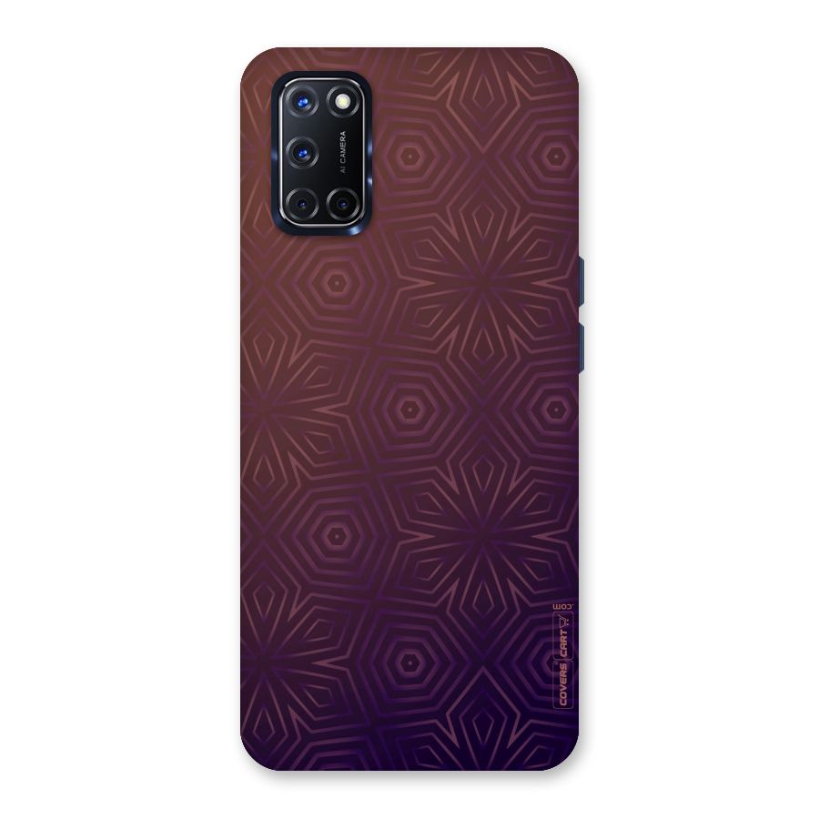 Lavish Purple Pattern Back Case for Oppo A52