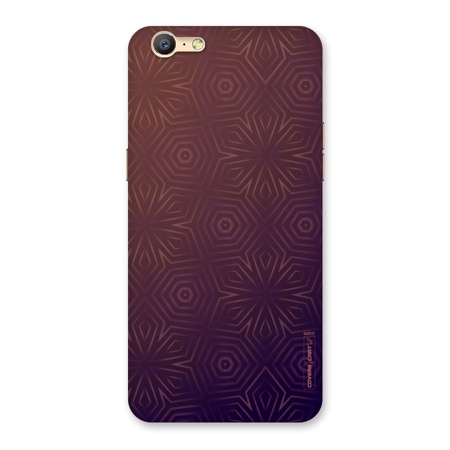 Lavish Purple Pattern Back Case for Oppo A57