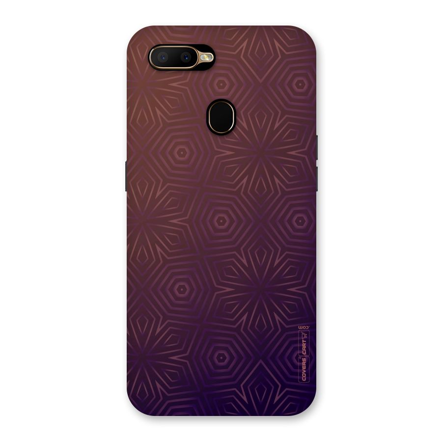 Lavish Purple Pattern Back Case for Oppo A5s