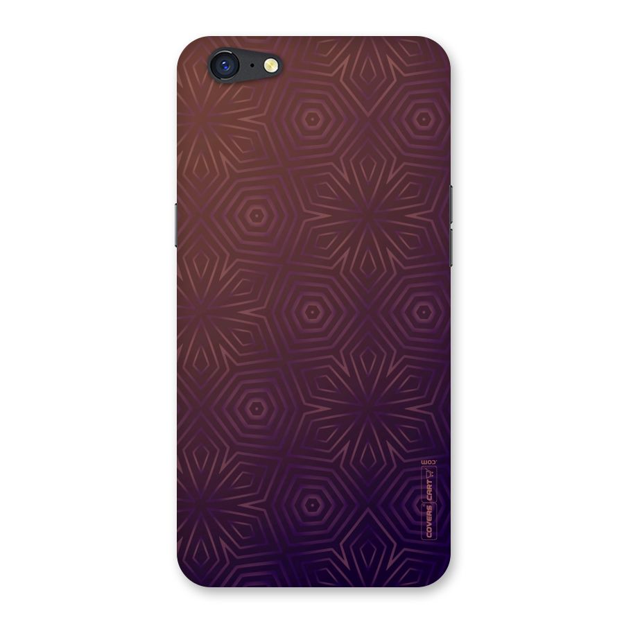 Lavish Purple Pattern Back Case for Oppo A71