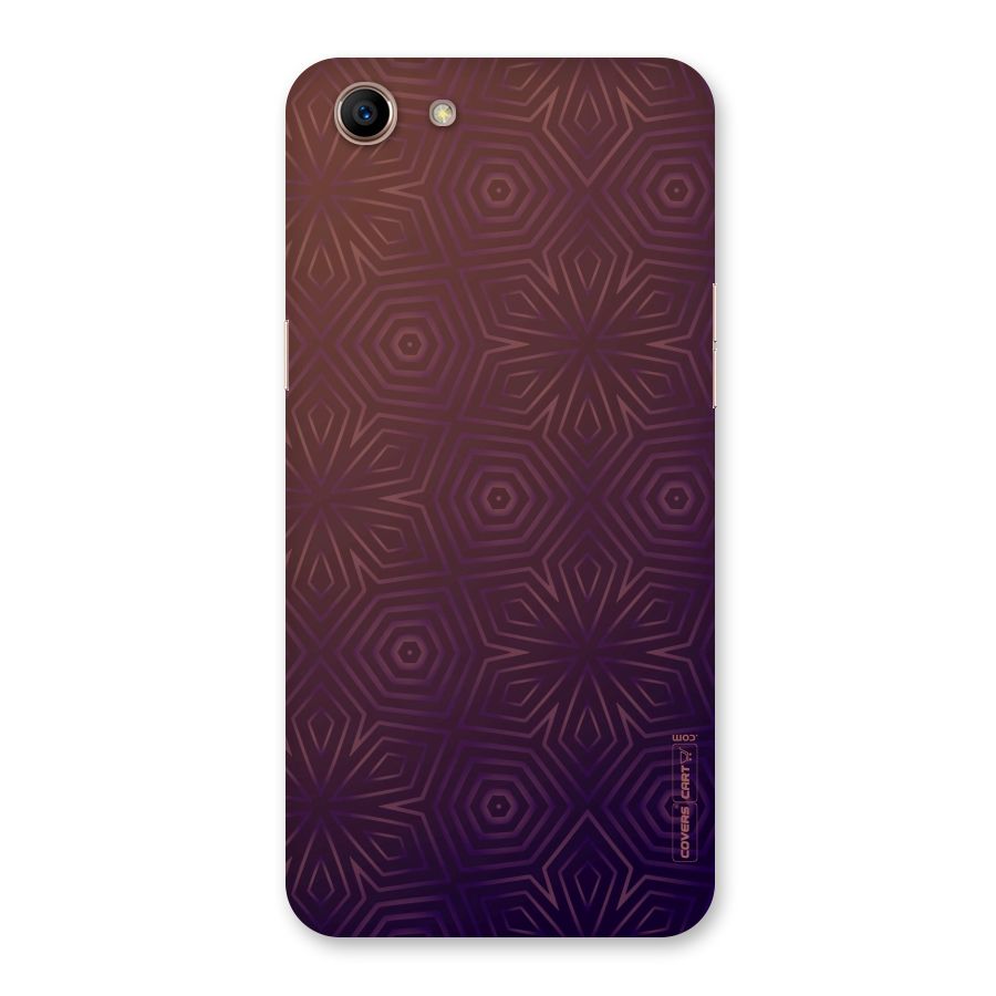 Lavish Purple Pattern Back Case for Oppo A83 (2018)