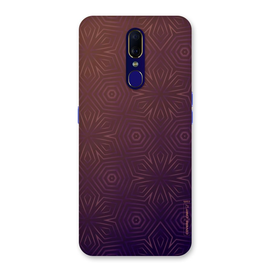 Lavish Purple Pattern Back Case for Oppo A9