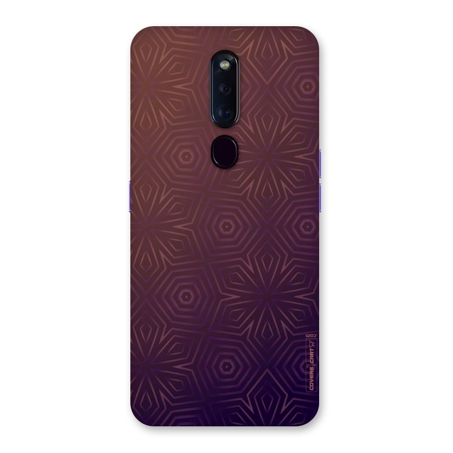 Lavish Purple Pattern Back Case for Oppo F11 Pro