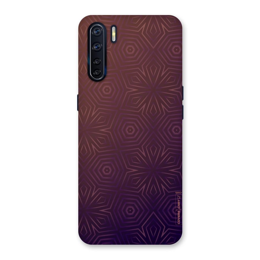 Lavish Purple Pattern Back Case for Oppo F15