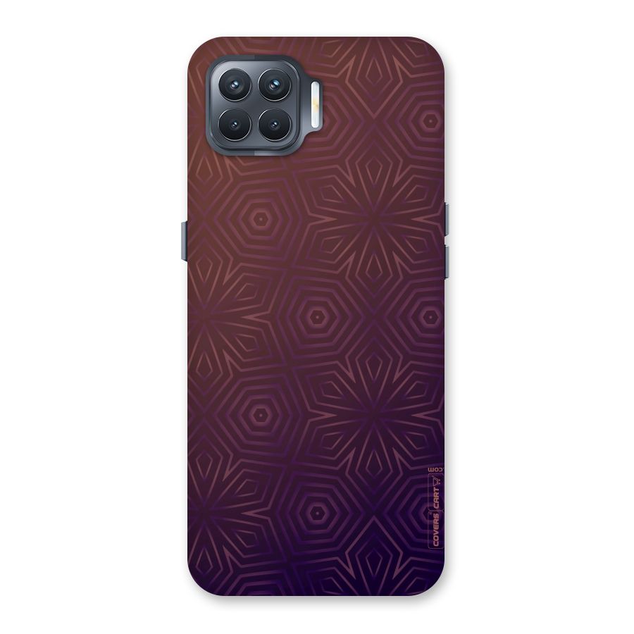 Lavish Purple Pattern Back Case for Oppo F17 Pro