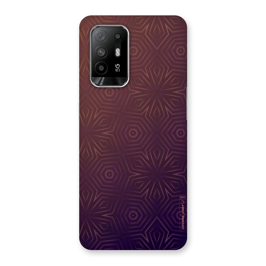 Lavish Purple Pattern Back Case for Oppo F19 Pro Plus 5G