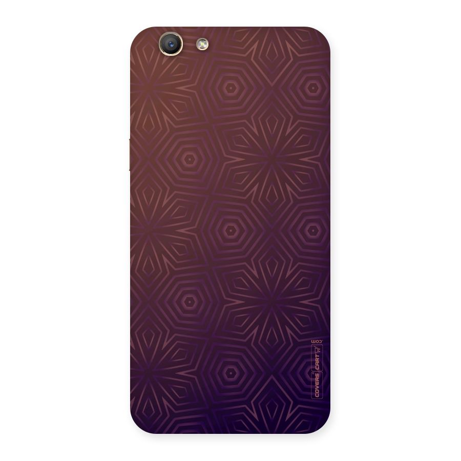 Lavish Purple Pattern Back Case for Oppo F1s