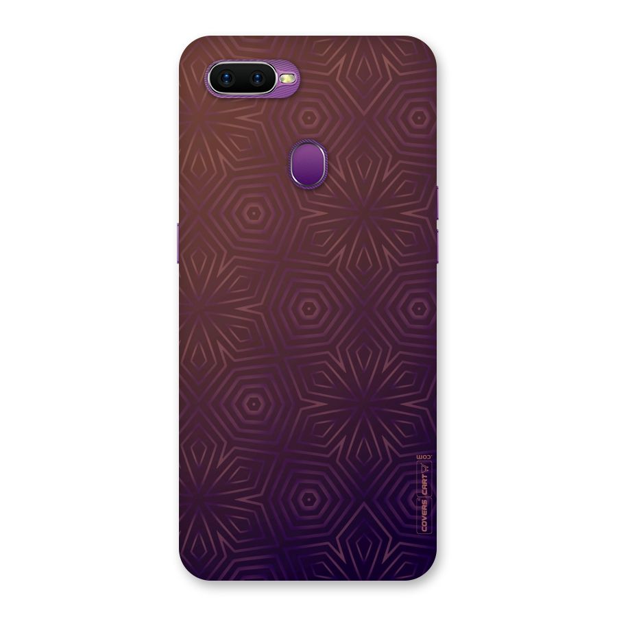Lavish Purple Pattern Back Case for Oppo F9