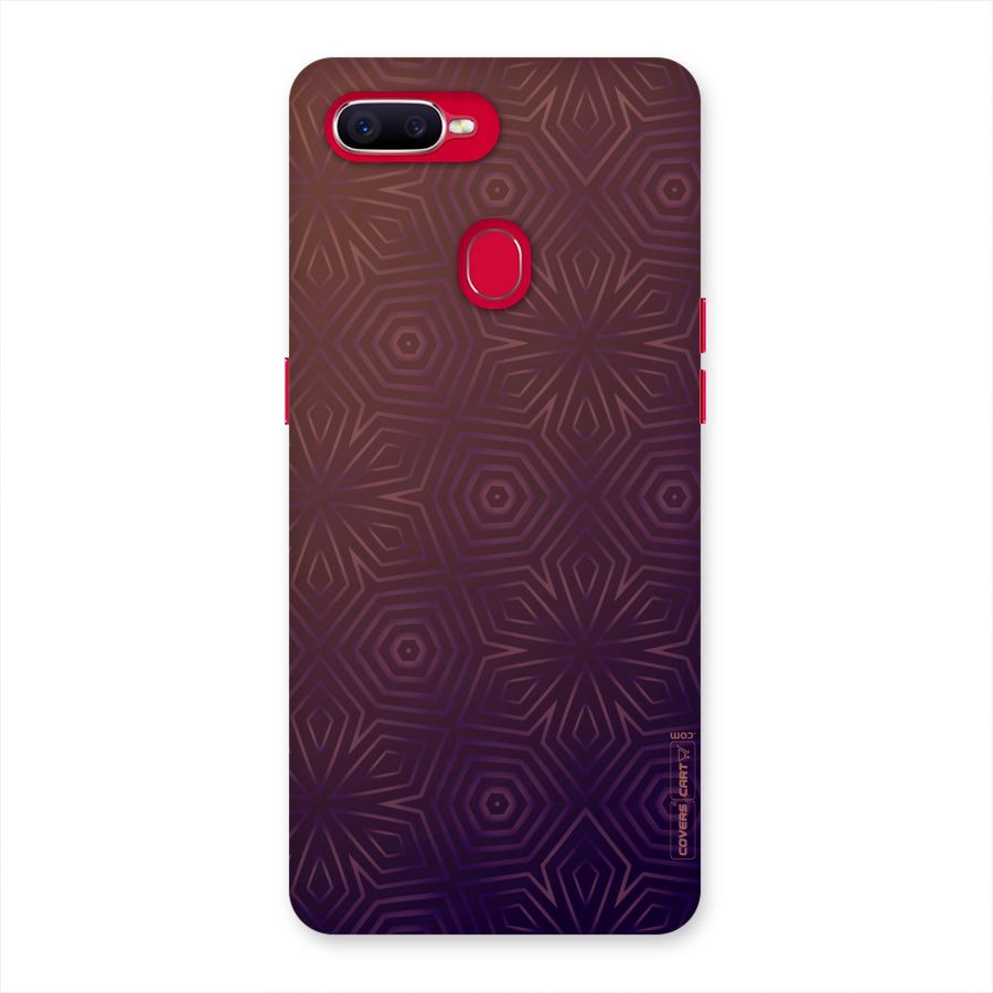 Lavish Purple Pattern Back Case for Oppo F9 Pro