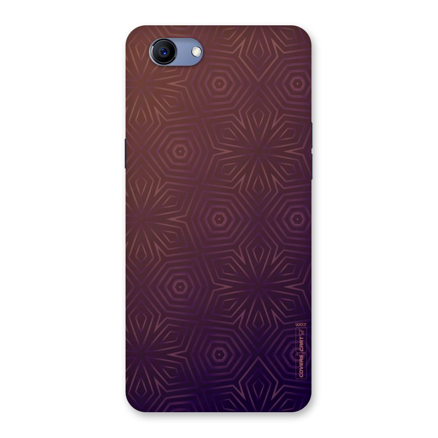 Lavish Purple Pattern Back Case for Oppo Realme 1