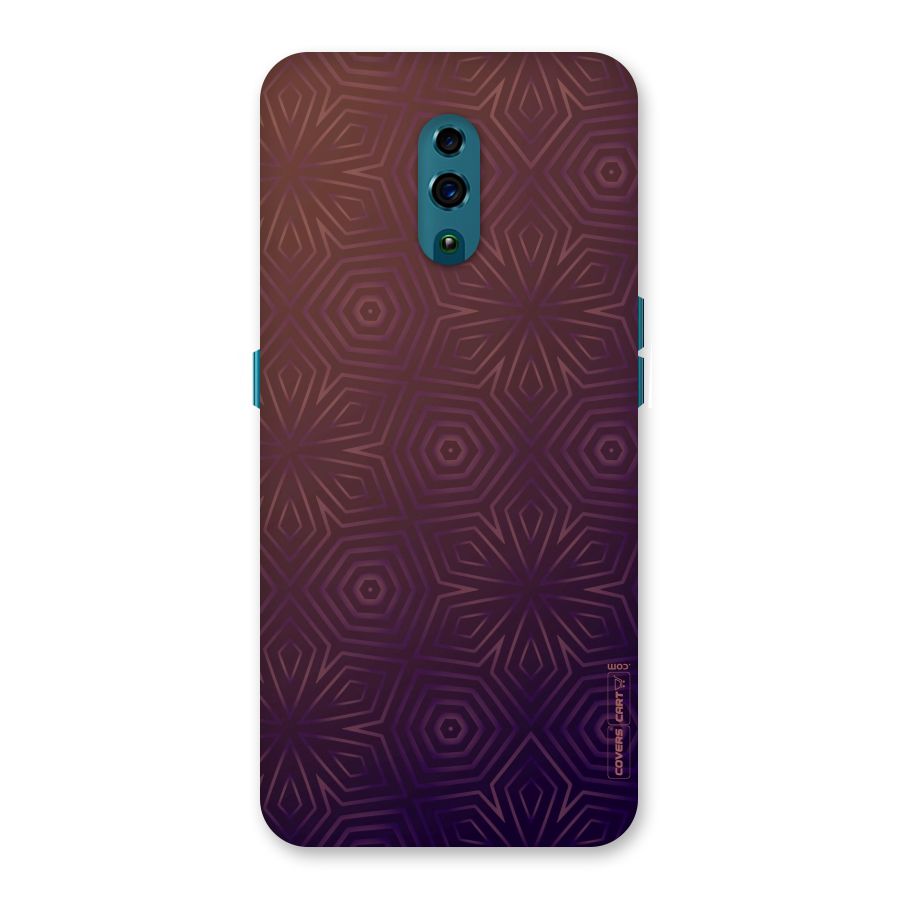 Lavish Purple Pattern Back Case for Oppo Reno