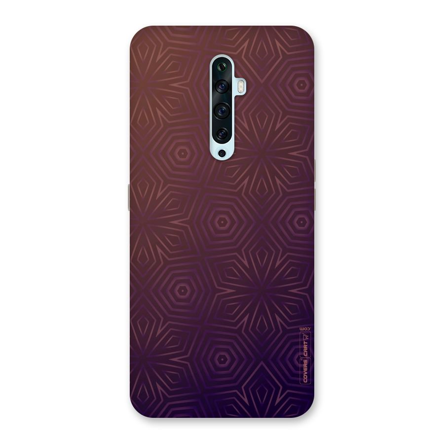 Lavish Purple Pattern Back Case for Oppo Reno2 Z