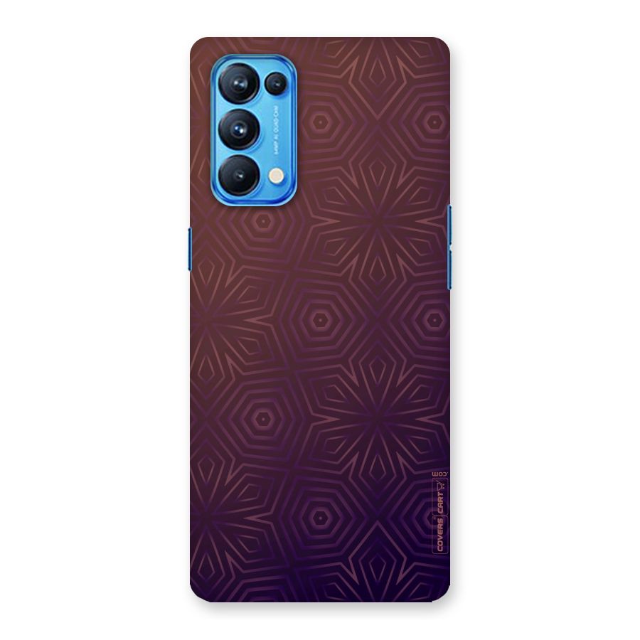 Lavish Purple Pattern Back Case for Oppo Reno5 Pro 5G