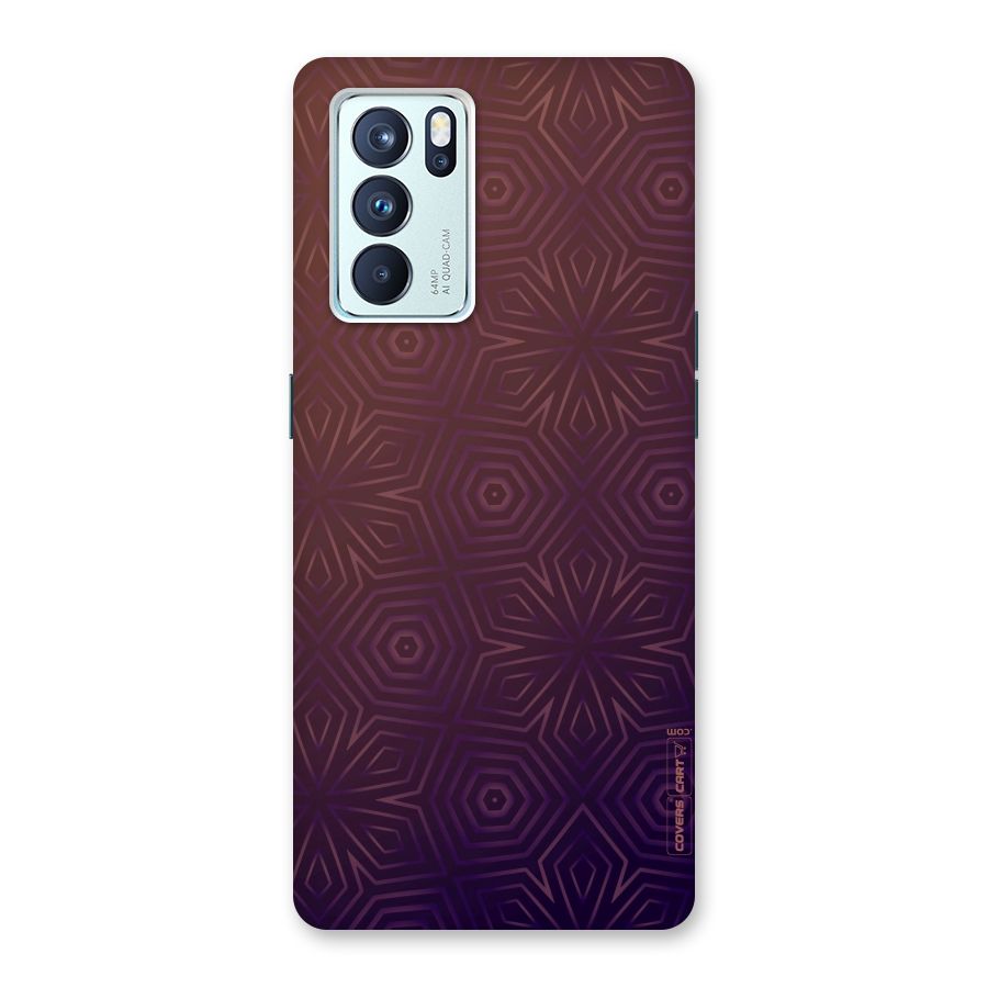 Lavish Purple Pattern Back Case for Oppo Reno6 Pro 5G