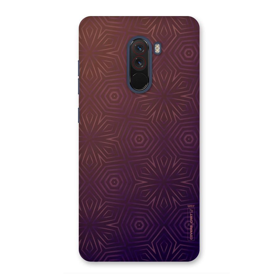 Lavish Purple Pattern Back Case for Poco F1