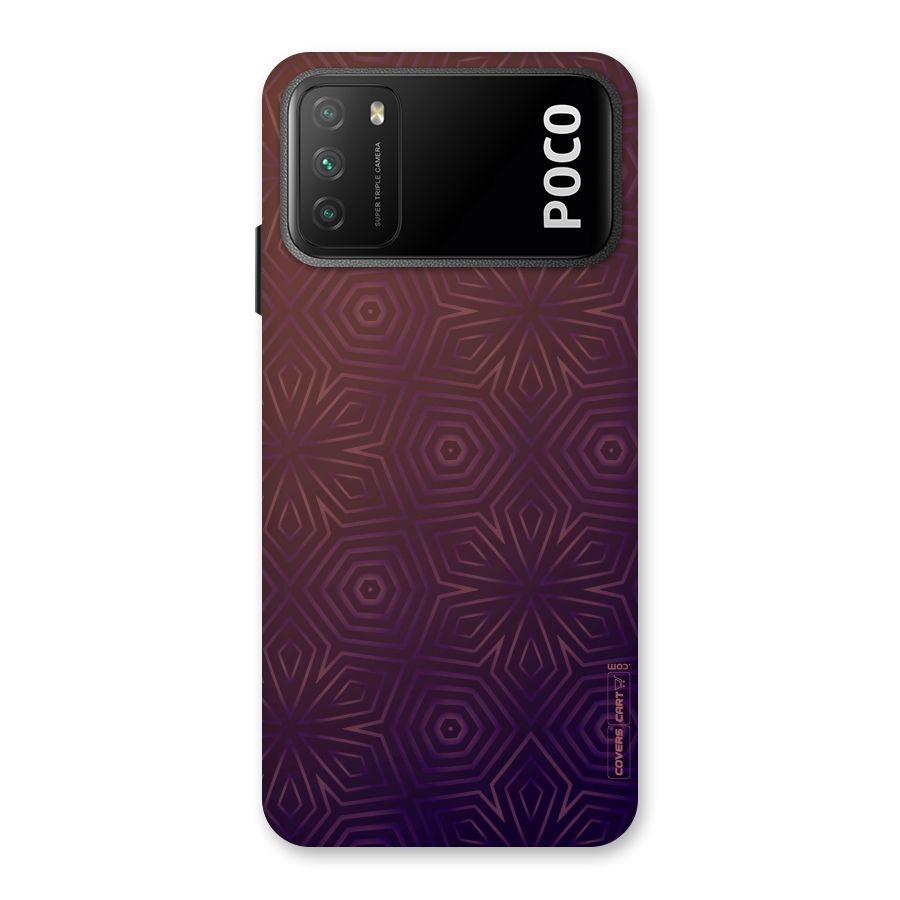 Lavish Purple Pattern Back Case for Poco M3