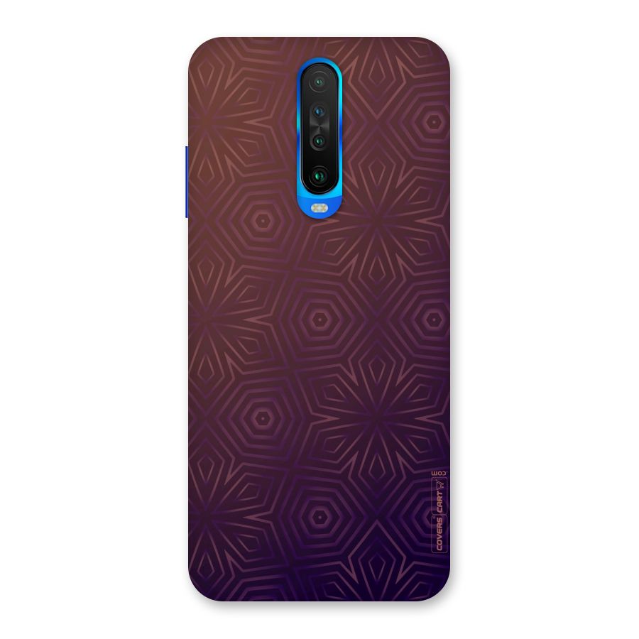 Lavish Purple Pattern Back Case for Poco X2