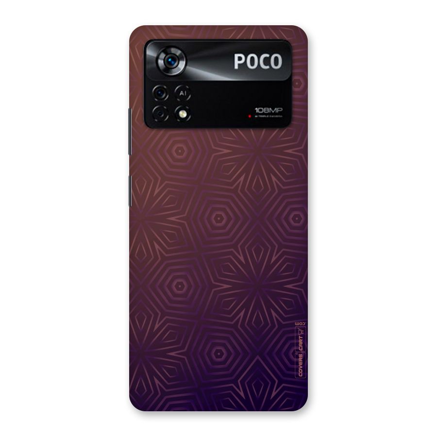 Lavish Purple Pattern Back Case for Poco X4 Pro 5G
