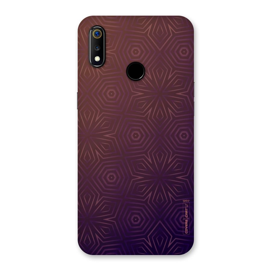 Lavish Purple Pattern Back Case for Realme 3