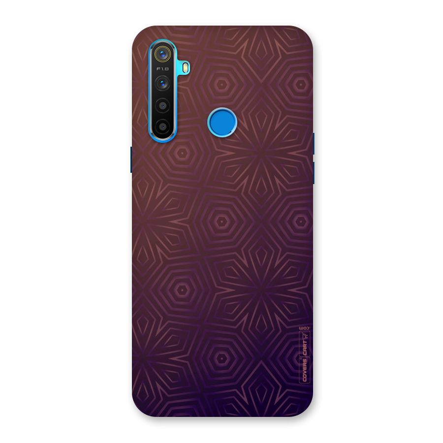Lavish Purple Pattern Back Case for Realme 5