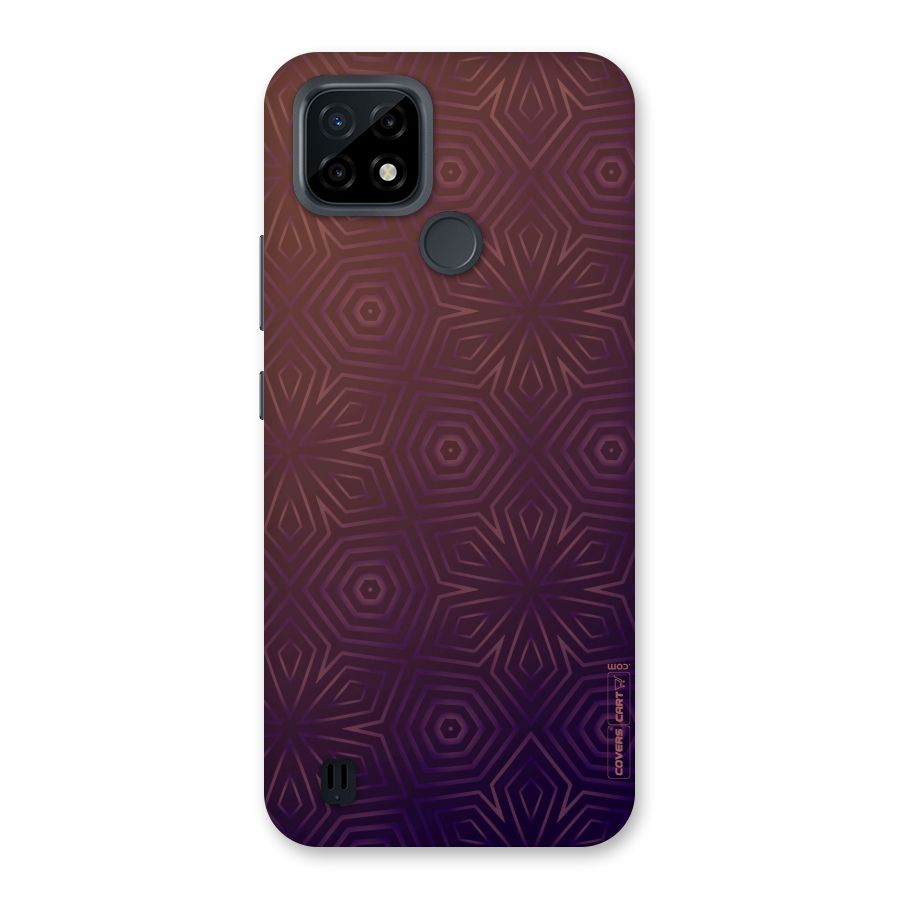 Lavish Purple Pattern Back Case for Realme C21