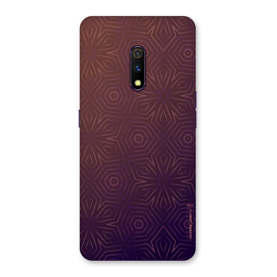 Lavish Purple Pattern Back Case for Realme X