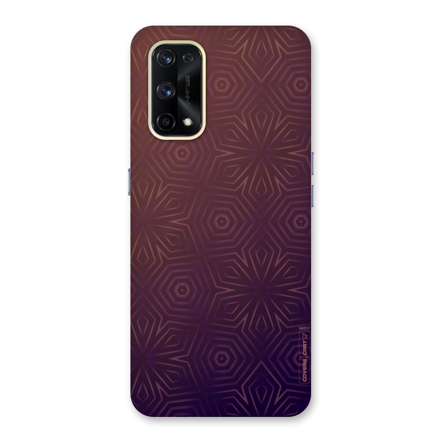 Lavish Purple Pattern Glass Back Case for Realme X7 Pro