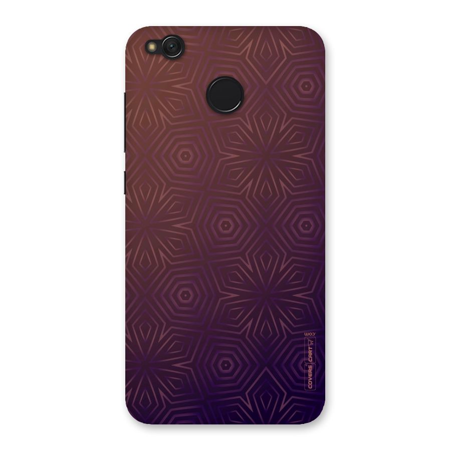 Lavish Purple Pattern Back Case for Redmi 4