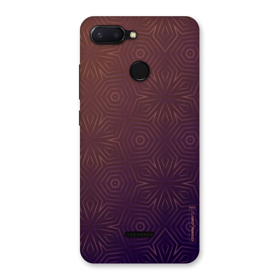 Lavish Purple Pattern Back Case for Redmi 6