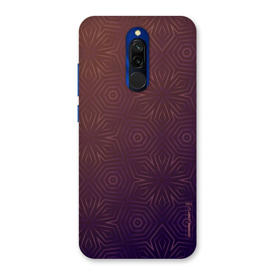 Lavish Purple Pattern Back Case for Redmi 8
