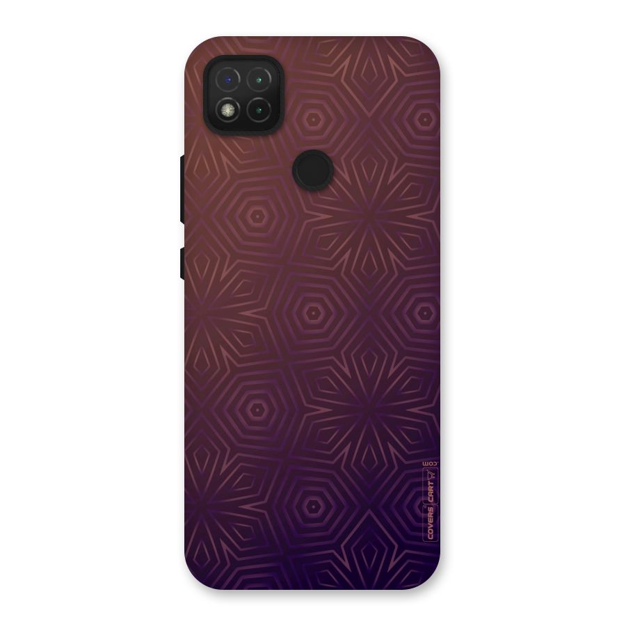 Lavish Purple Pattern Back Case for Redmi 9